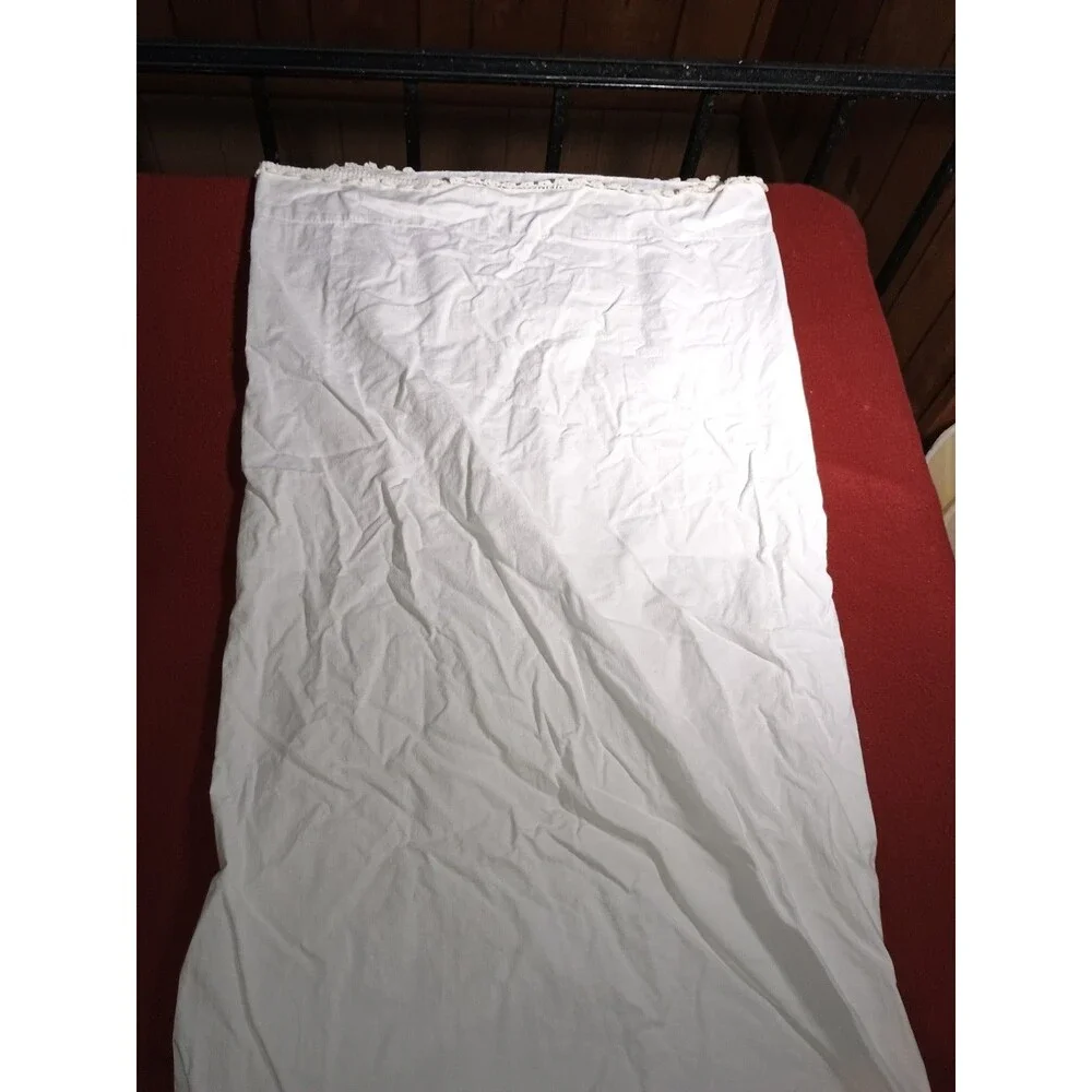 9 Vintage Pillowcases Crochet All White Cotton Craft Cutter
